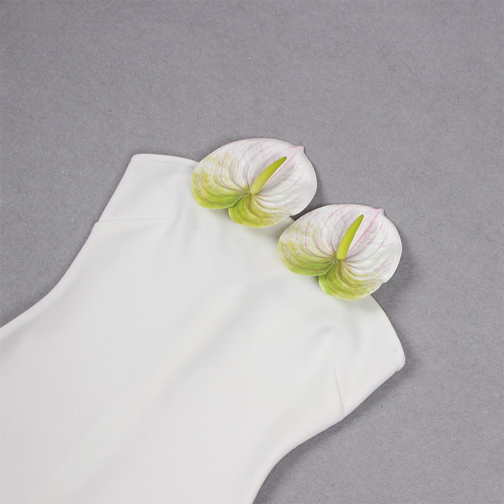 Strapless Sleeveless Zipper Mini Bandage Dress